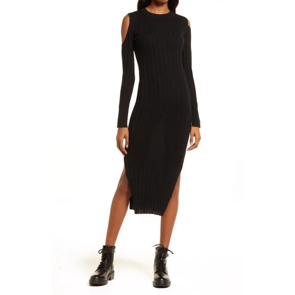 All Saints Dresses & Skirts - AllSaints Daina Cold Shoulder Merino Wool Sweater Dress